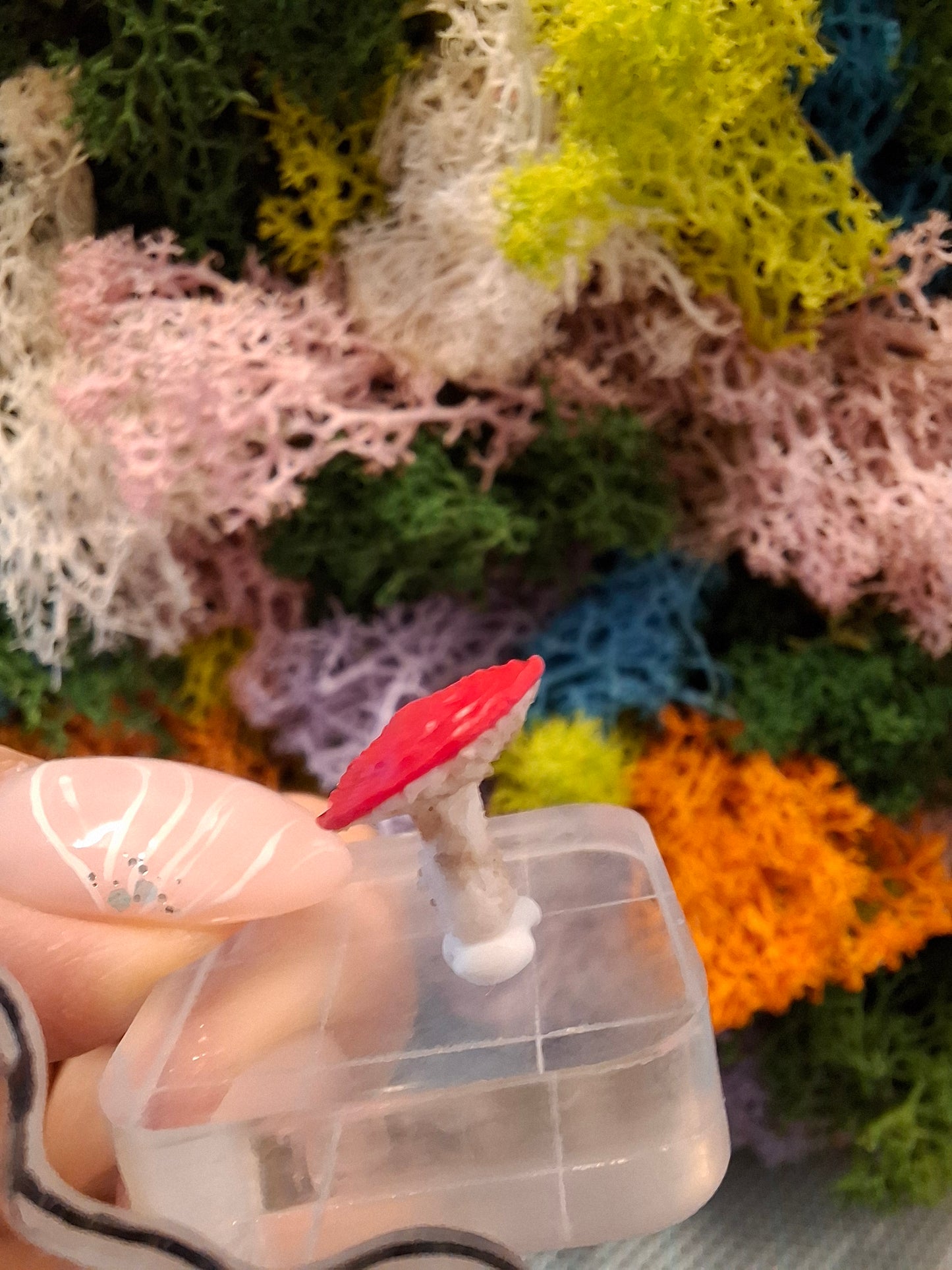 Handmade miniature mushroom