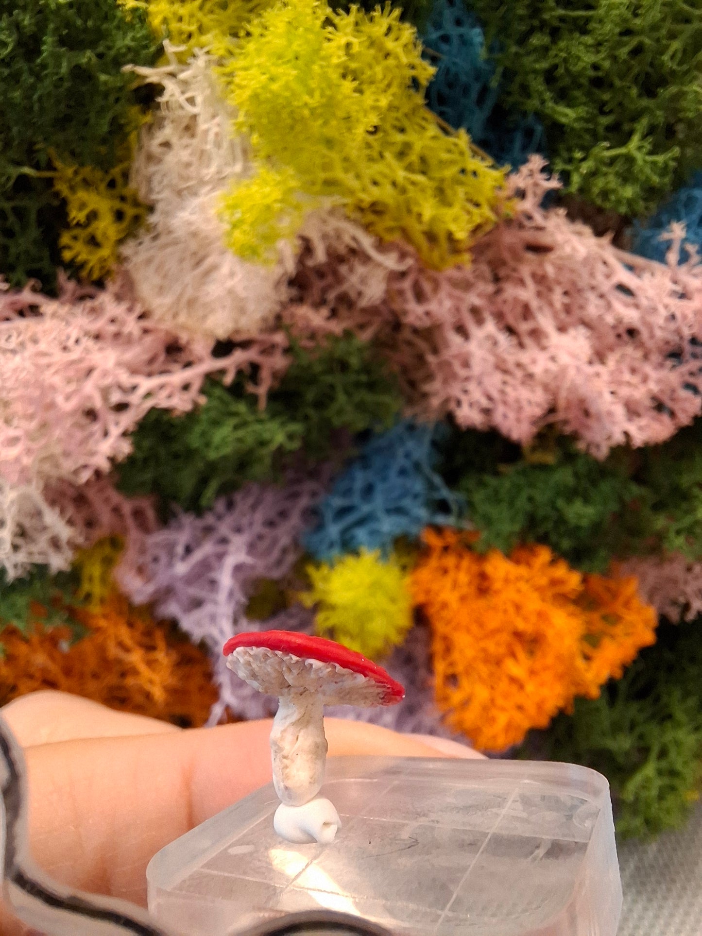Handmade miniature mushroom