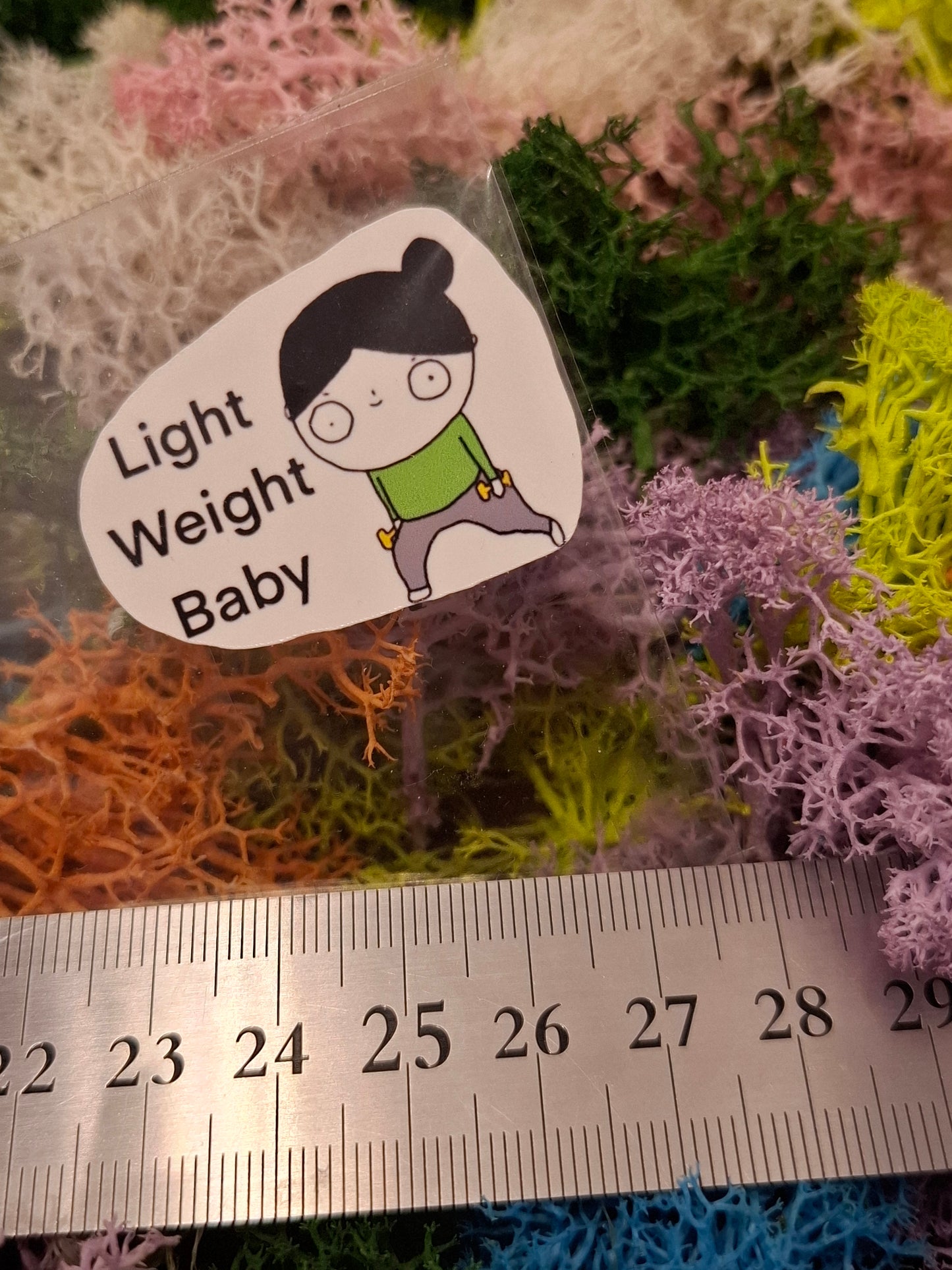 Handmade stickers: light weight